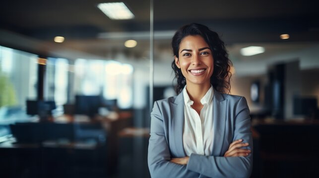 Portrait of a Female executive executive in the office.
