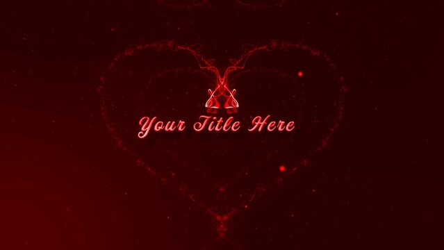 Valentine Particles Heart Title Intro