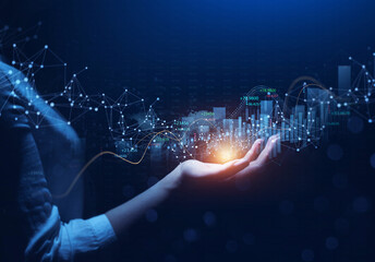 Business success strategy with financial development marketing growth arrow graphic achievement chart.