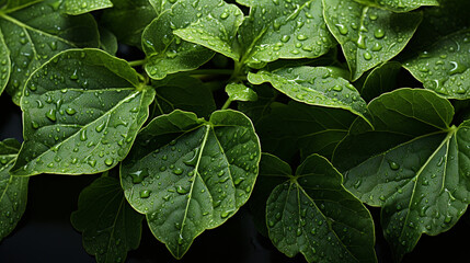 Fresh green leaf background