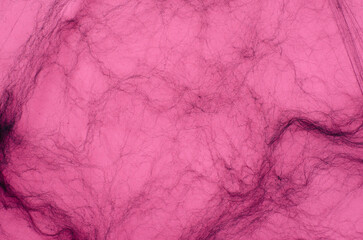 Cobweb on Pink Background, Abstract Texture, Halloween Design, Spider Web Texture
