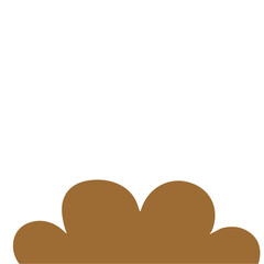 Dark Brown Cloud Cartoon