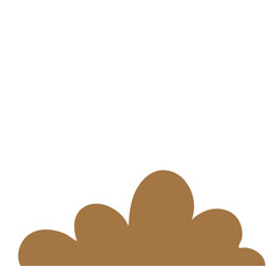 Dark Brown Cloud Cartoon