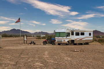 camper van on the Road