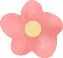 cute Pink flower illustration