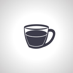 Cup of hot drink icon. Cup of tea or coffee icon