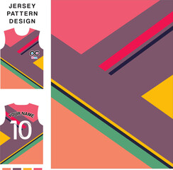 Abstract straight line concept vector jersey pattern template for printing or sublimation sports uniforms football volleyball basketball e-sports cycling and fishing Free Vector.