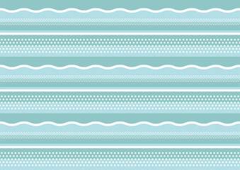 海のデザインイラスト_グリーン系