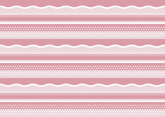 海のデザインイラスト_ピンク