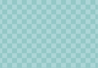 格子柄ブルーグリーン_背景におすすめ