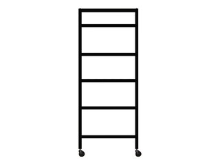 Aluminum Mobile Utility Rack 3D model