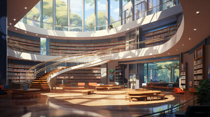 Modern library of High school