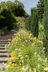 Botanical garden in Mainau in Germany