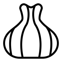 dumpling icon line style vector