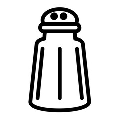salt icon line style vector