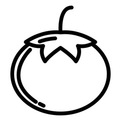 tomato icon line style vector