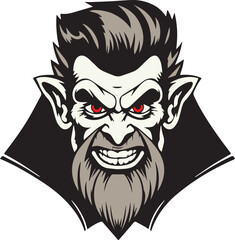 Scary gnome, Halloween Gnome, Evil Wizard, Vector illustration, SVG