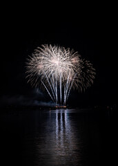 Fireworks Over The Water As Part Of The British Firework Championships Viewd From Queen Anne's...