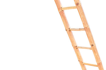 Ladder on white background with blank space for text. Success concept.