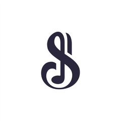 letter s tone music logo design