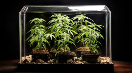 Cannabis Plants, Growing Marijuana, Close-ups of Cannabis Trees and Growth, Cannabis Buds, PNG, Photo