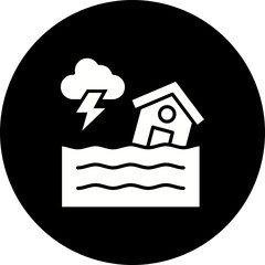 Flooded House Icon