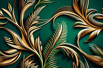 seamless floral pattern generated Ai 