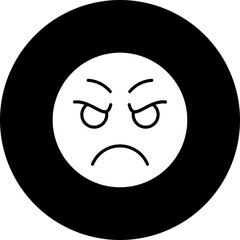 Fototapeta premium Scowl Icon