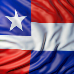 waving flag Cuba nation