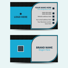 Set of modern business card print templates Vector illustration. Stationery design