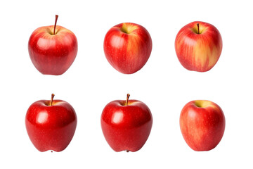 Multiple of Apple Isolated on Transparent Background - Generative AI