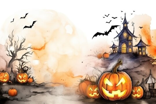 Watercolor Halloween Magic