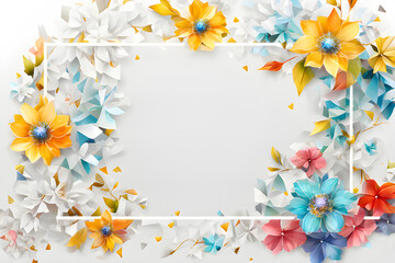 Beautiful flower frame.