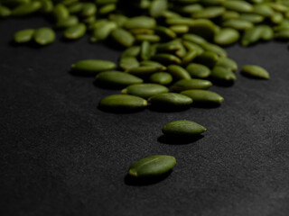Fresh pumpkin seeds.