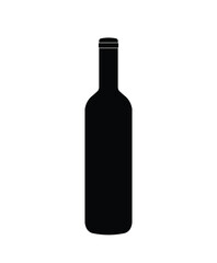 Glass bottle silhouette, glassware Juice water limonade bottle icon