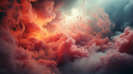 Fototapeta na wymiar Atmospheric background of smoke and clouds.