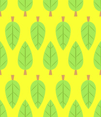 Leaves seamless pattern. Endless leaves pattern for wallpaper, wrapping Paper, packaging, etc.