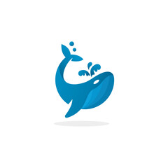 whale logo vector