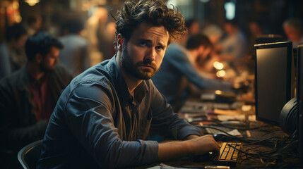 Tired and overworked human.