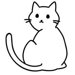 cute cat doodle