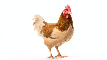 Fototapeta premium Chicken on white background