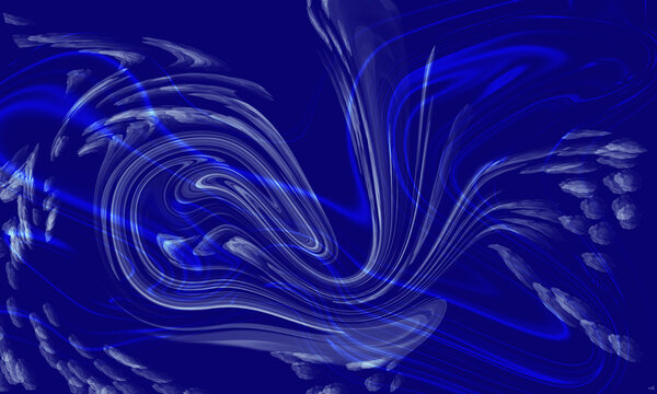 Graceful Interplay of Azure Serenity: An Artistic Exploration of Abstract Backgrounds with  Blue Waves HD