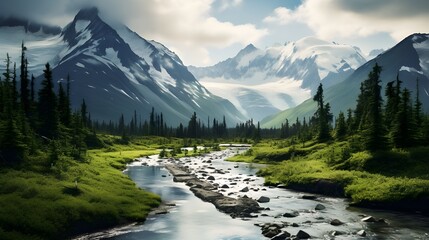 Obraz premium lake in the mountains