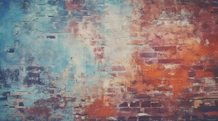 Abstract brick wall grunge background  - obrazy, fototapety, plakaty