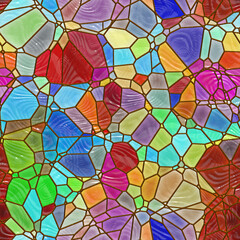Fototapeta na wymiar seamless pattern of colorful mosaic