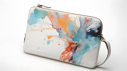 Laptop case on white background