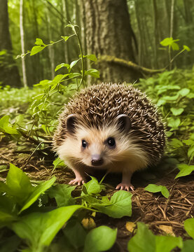 hedgehog in the forest