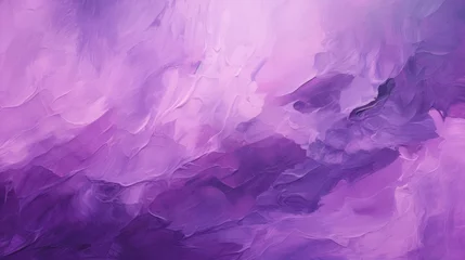 Fotobehang Abstract thick purple oil paint background  © Charlie