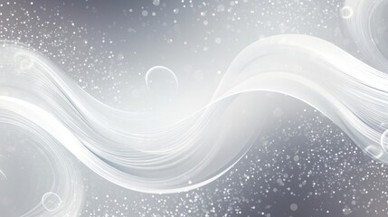 Swirly silver sparkles gradient background 