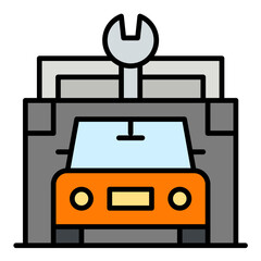 Car Repair Shop Icon